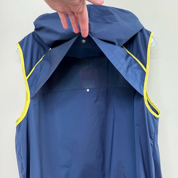 HUNTER x TARGET | Hooded Utility Windbreaker Vest Sleeveless Blue Large New - Picture 6 of 8